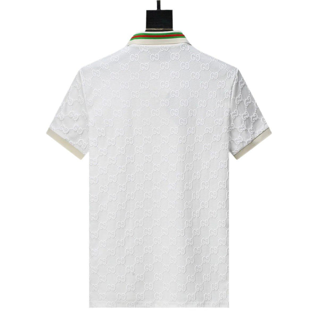 Gucci White T-shirt with a collar Banlieue91