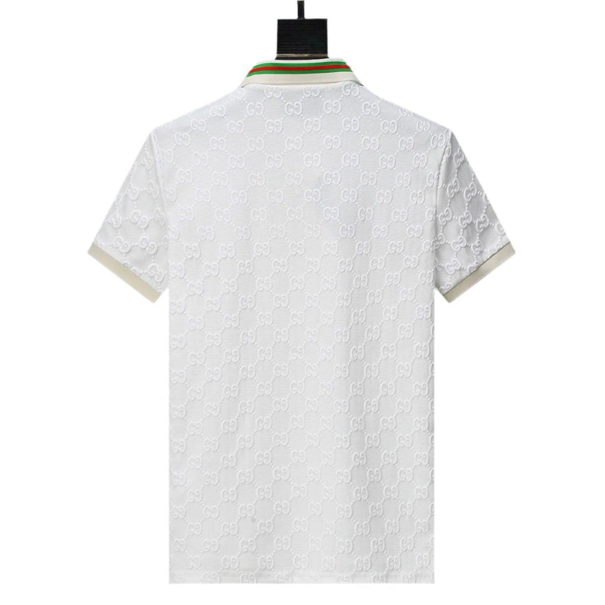 Gucci White T-shirt with a collar Banlieue91