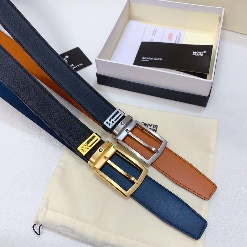 Mont Blanc Reversible Men's Belt 'Black/Blue' Banlieue91