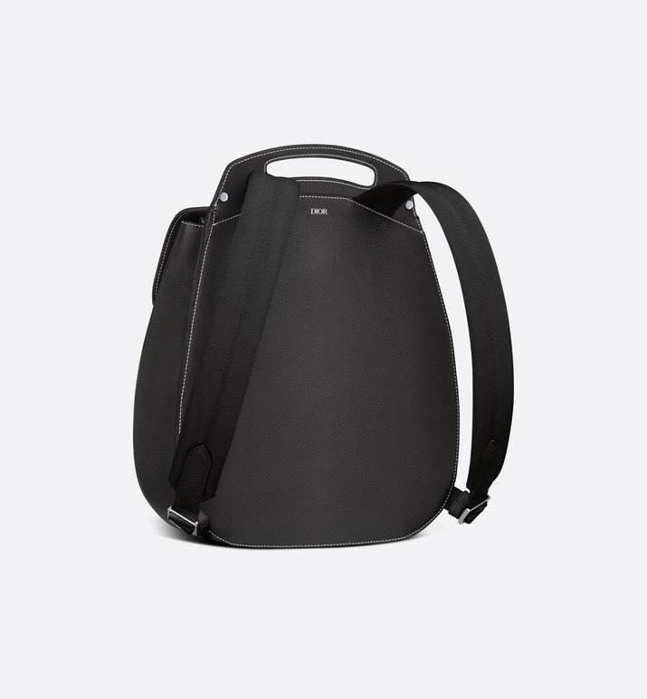 Dior Gallop Sling Bag Black Grained Calfskin Banlieue91