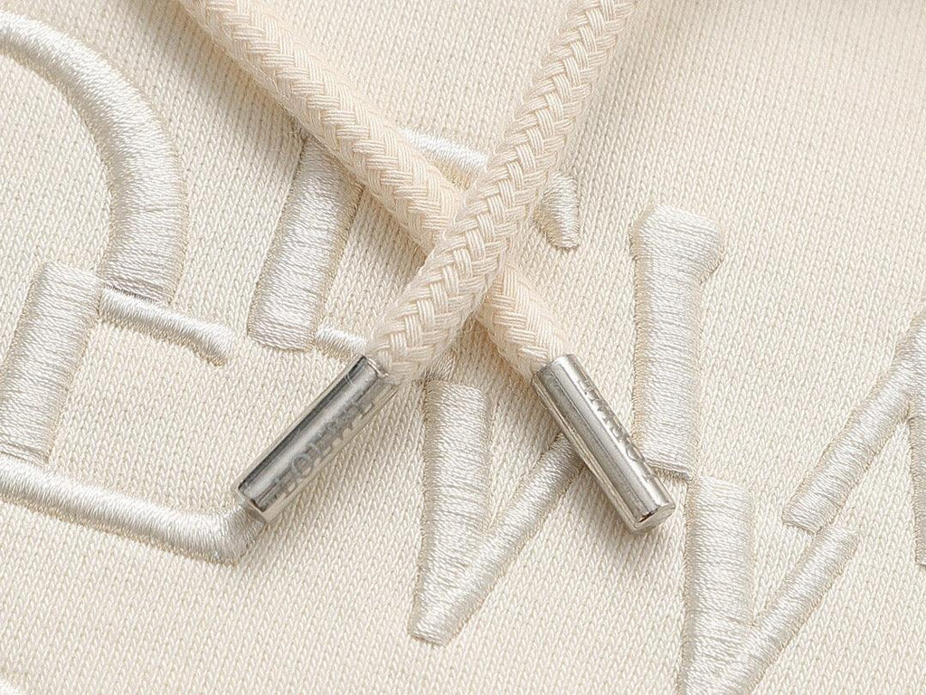Loewe Relaxed fit hoodie in cotton Beige Banlieue91