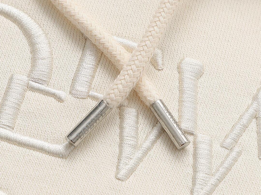 Loewe Relaxed fit hoodie in cotton Beige Banlieue91