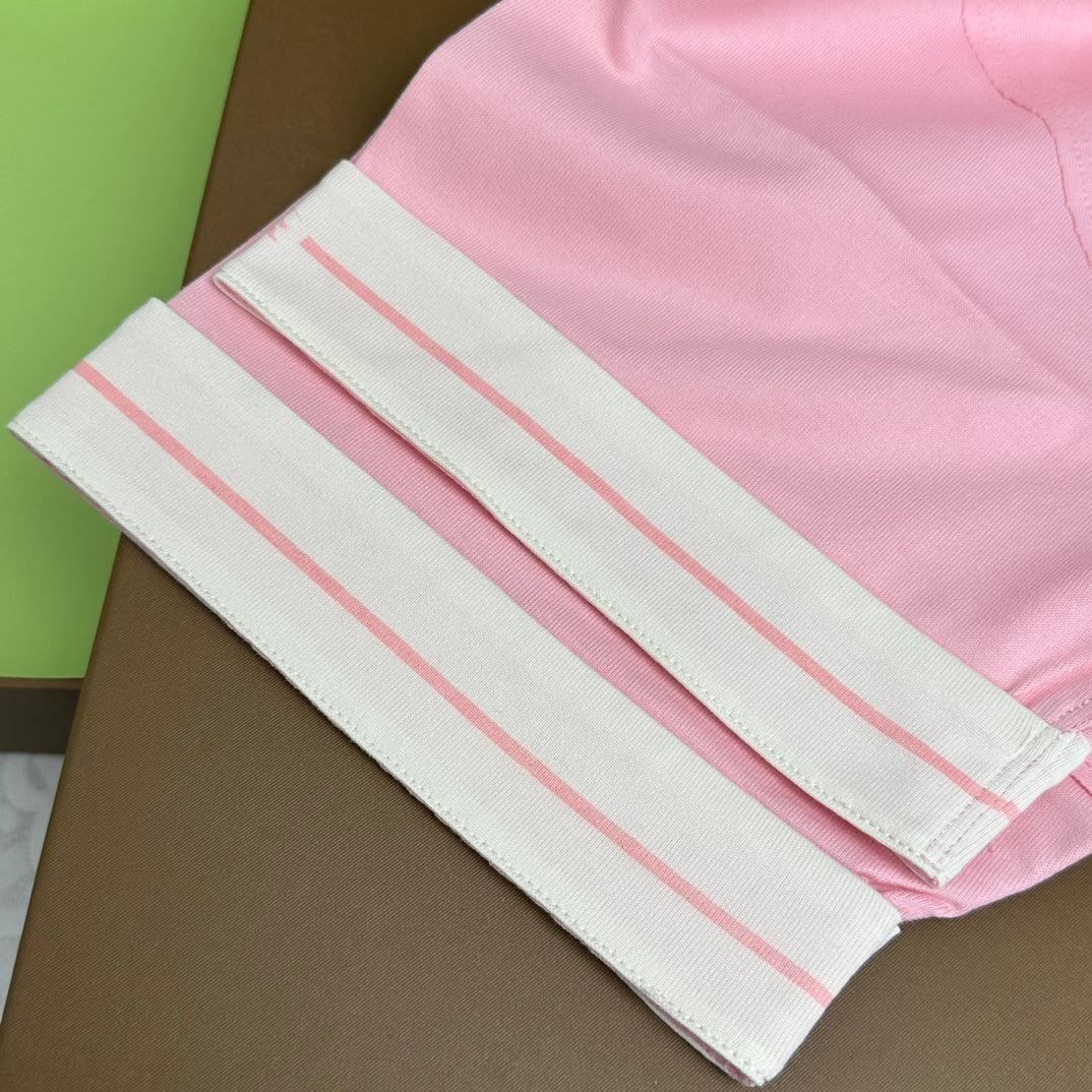 Burberry Pink T-Shirt Without Collar Banlieue91