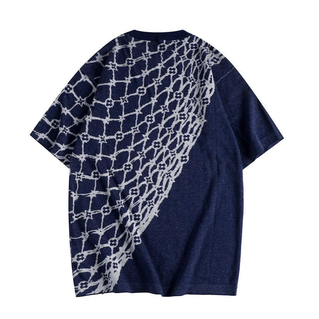 Louis Vuitton T-Shirt Without Collar 'Blue/White' Banlieue91