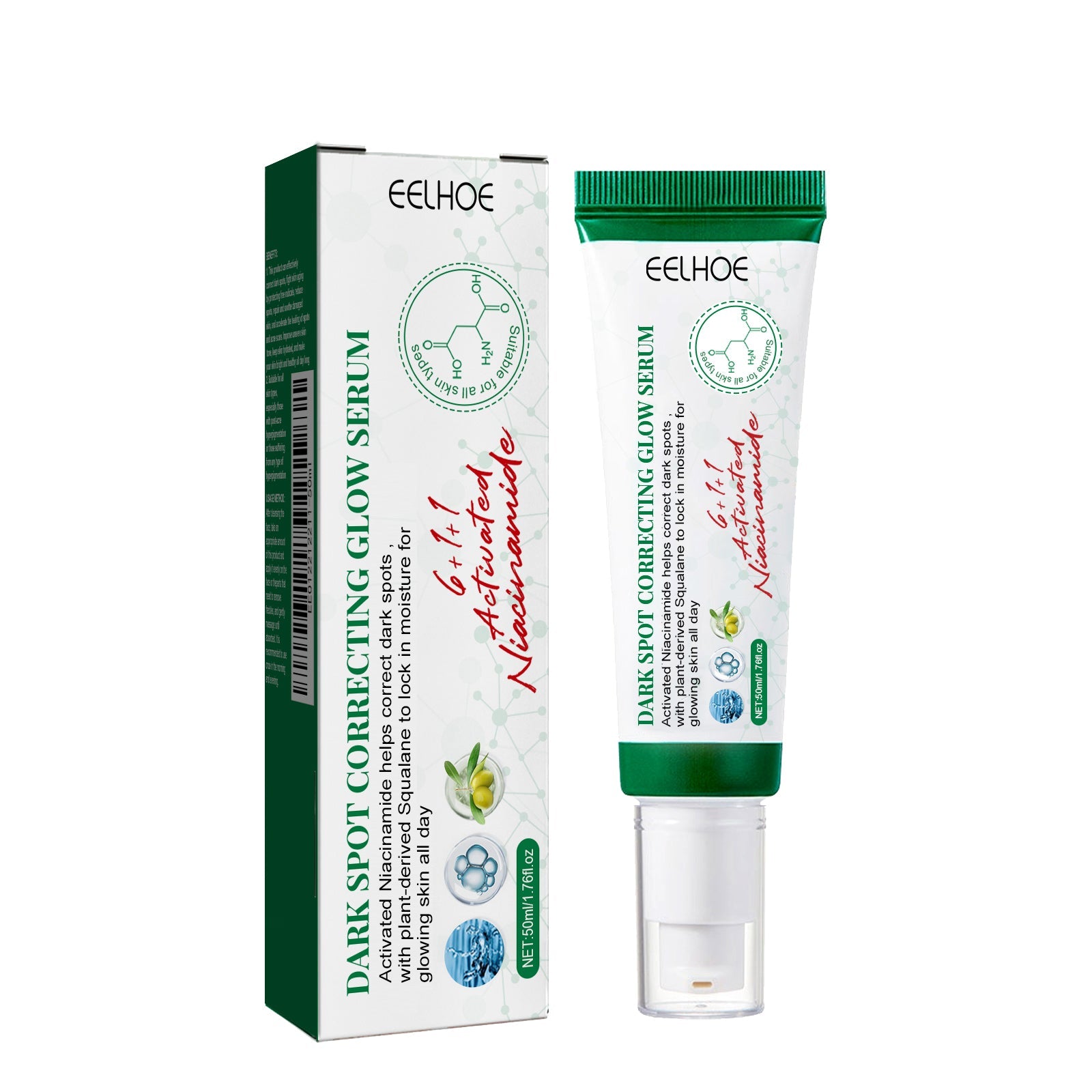 Dark Spot Correcting Glow Serum, Beauty Skin Stains Freckles Melanin Repair Dark Skin Care