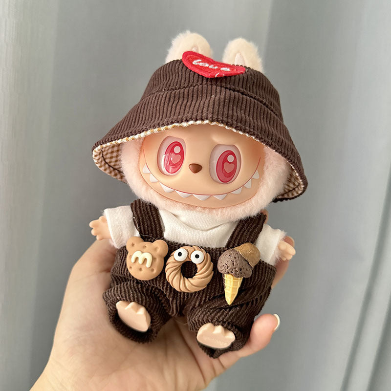 [Clothes Only] 1/2 Generation Labubu Clothing Pendant Labubu Sitting Party Baby Clothes Sweetener Strap Pants Set V.I.P Digital Presence