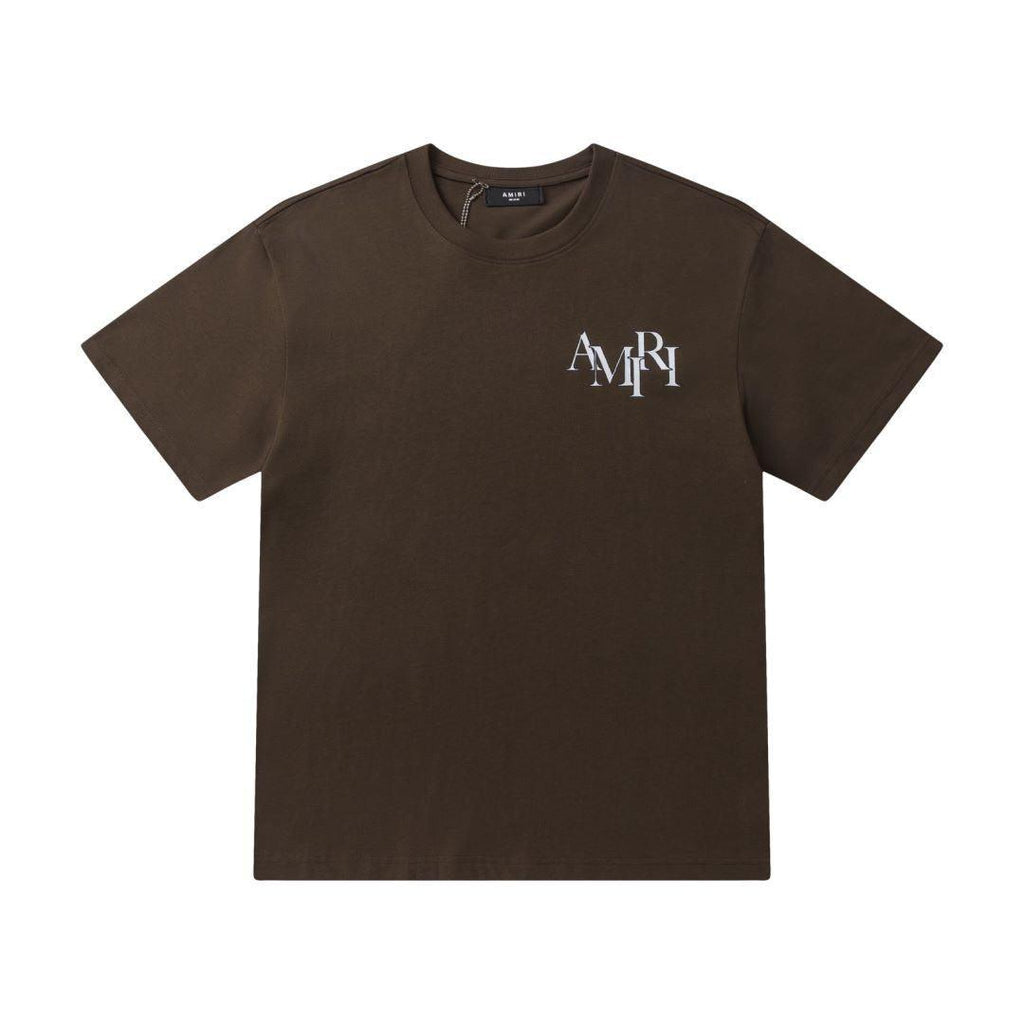 Amiri Brown T-Shirt Without Collar Banlieue91