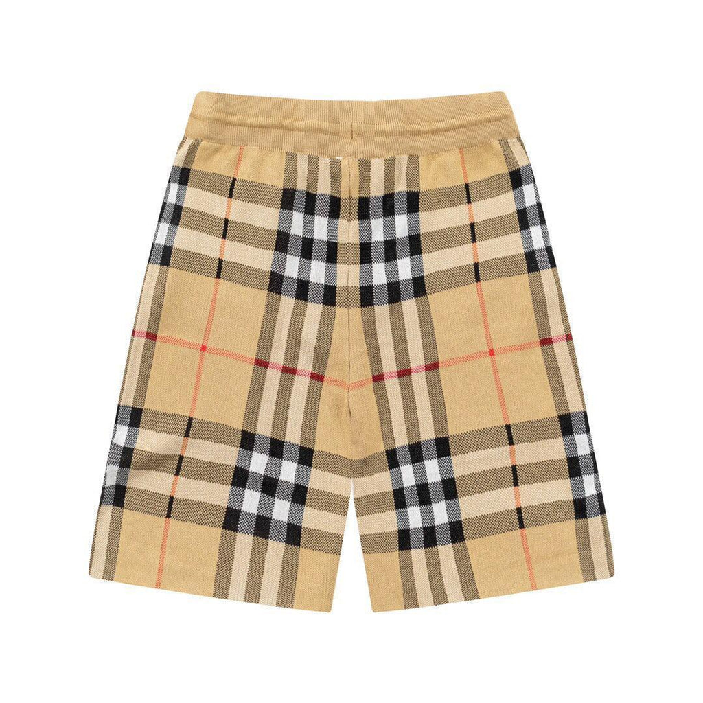 Burberry Men's Striped Cotton Knit Basketball Shorts 'Beige' Banlieue91