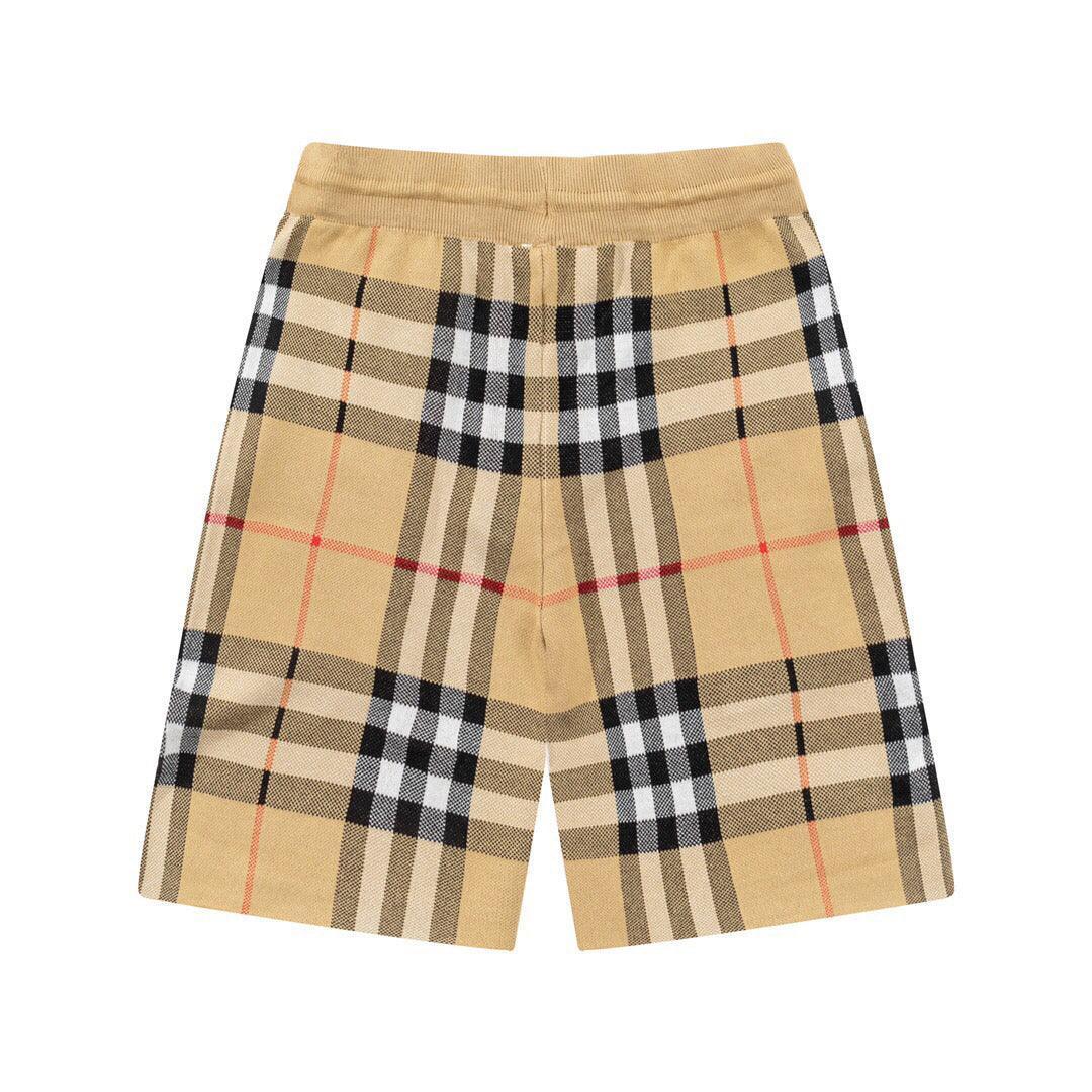 Burberry Men's Striped Cotton Knit Basketball Shorts 'Beige' Banlieue91