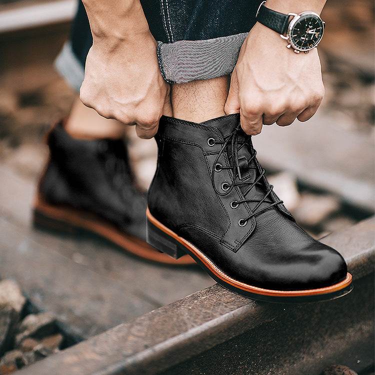 Martin Ami Khaki Style Men Boots