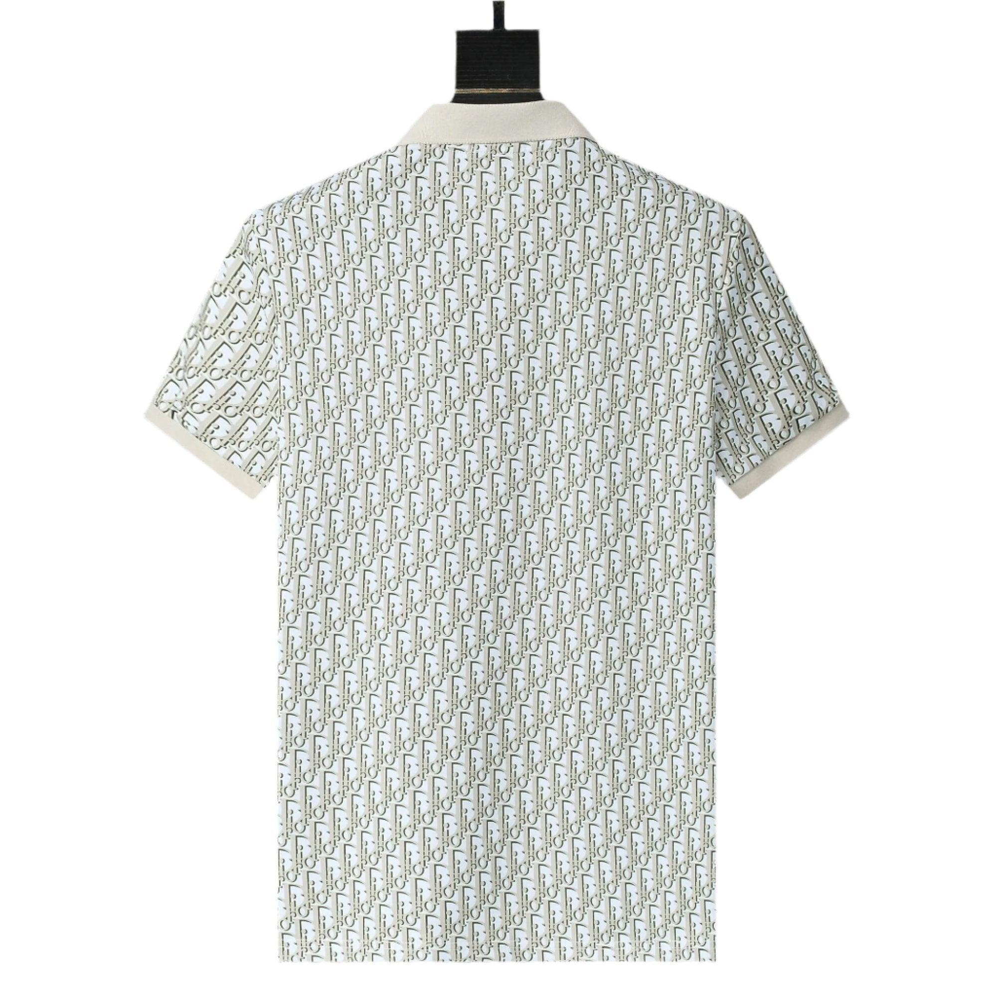 Dior Geometric Green T-Shirt With Collar Banlieue91