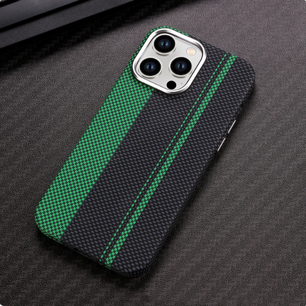 Suitable for iPhone 15 ProMax phone case Kevlar pattern magnetic hard case 14 carbon fiber pattern anti drop protective case V.I.P Digital Presence