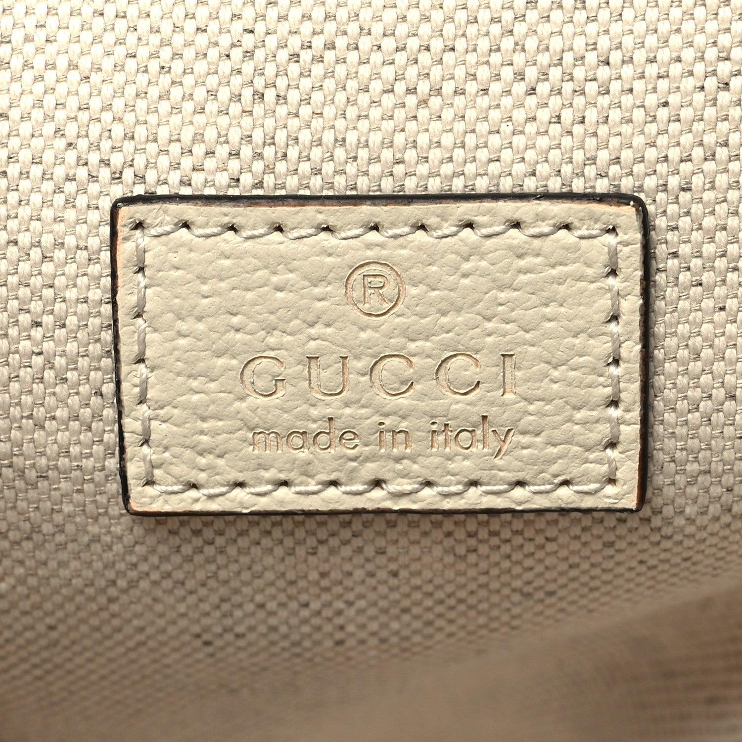 Gucci X PIKARAR GG Supreme Monogram Textured Dollar Calfskin Animal Print Retro Interlocking G Multi-Function Bag Beige Ebony Multicolor Mystic White Banlieue91