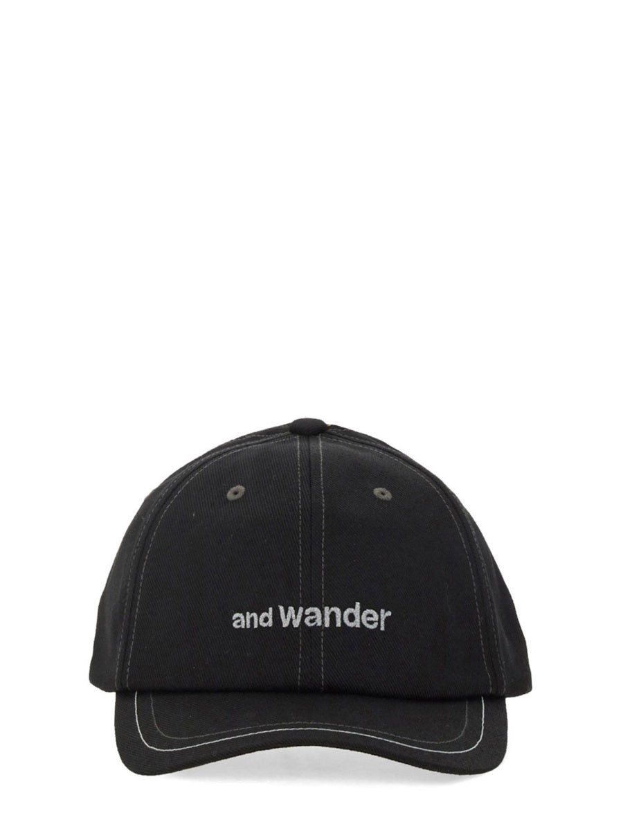 AND WANDER Classic Logo Baseball Hat for Men
