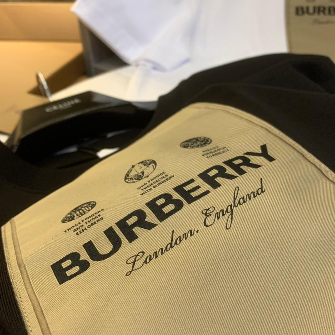 Burberry Black T-Shirt Without Collar Banlieue91