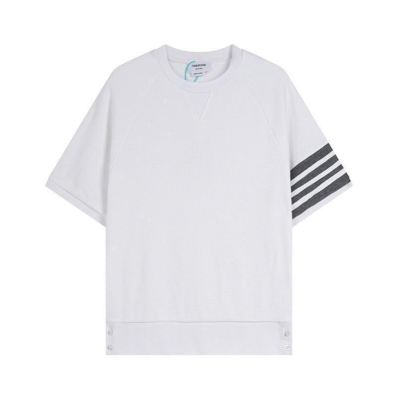 Thom Browne T-Shirt Without Collar 'White' Banlieue91