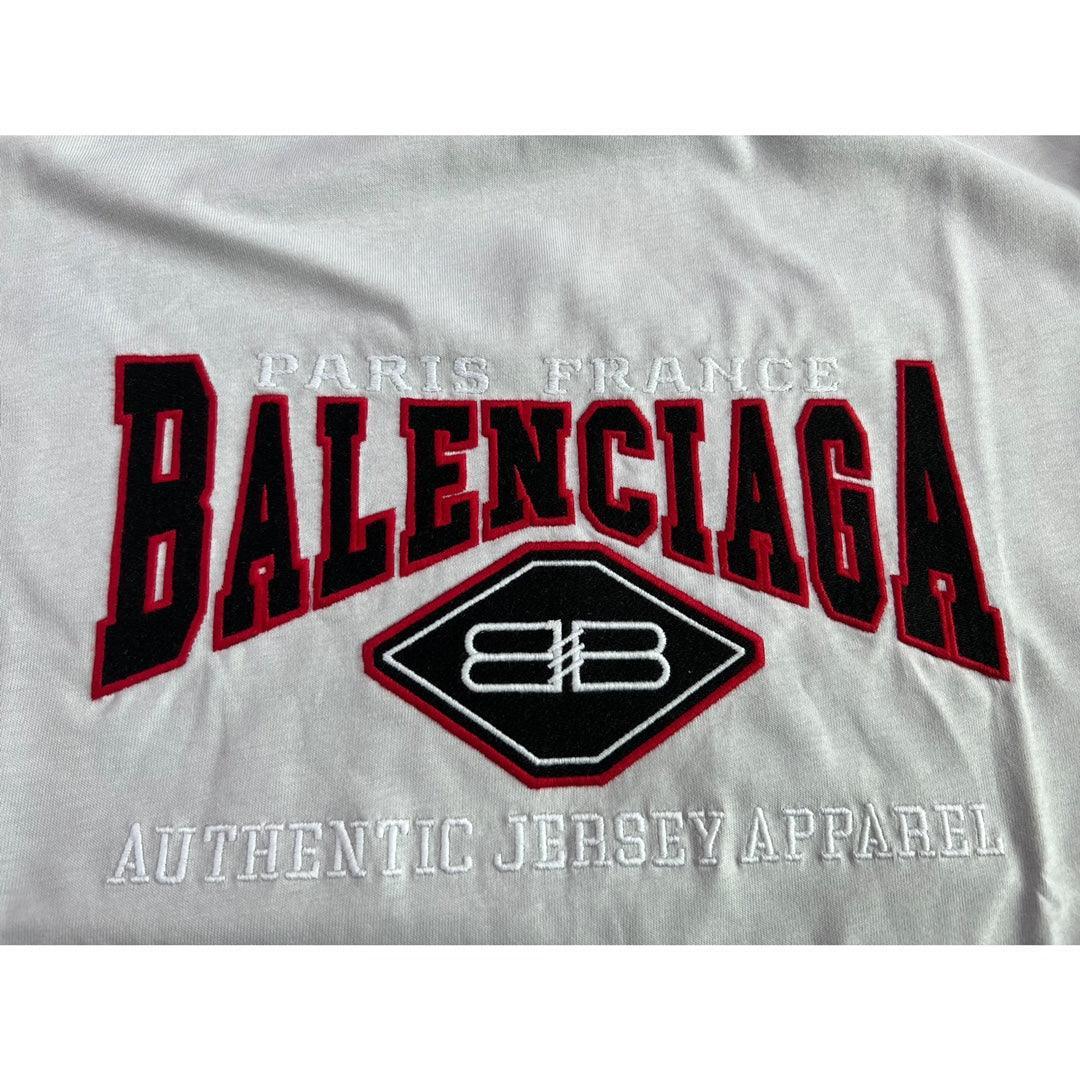 Balenciaga Cream T-Shirt Without Collar Banlieue91