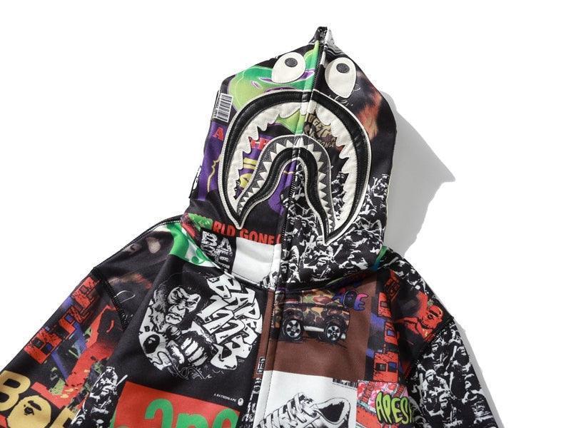 BAPE ALBUM MONOGRAM Shark full zip hoodie A Bathing Ape Banlieue91