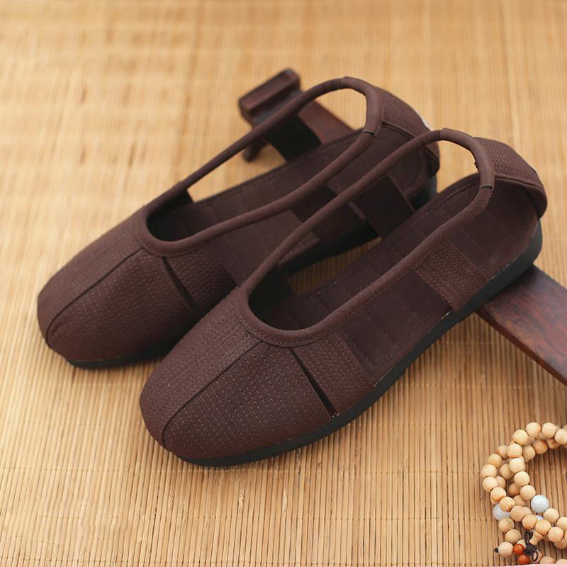 Monk Shoes Single Shoes Arhat Shoes Men's Cloth Top Cotton Shoes Monk Light soled Meditation Shoes V.I.P Digital Presence