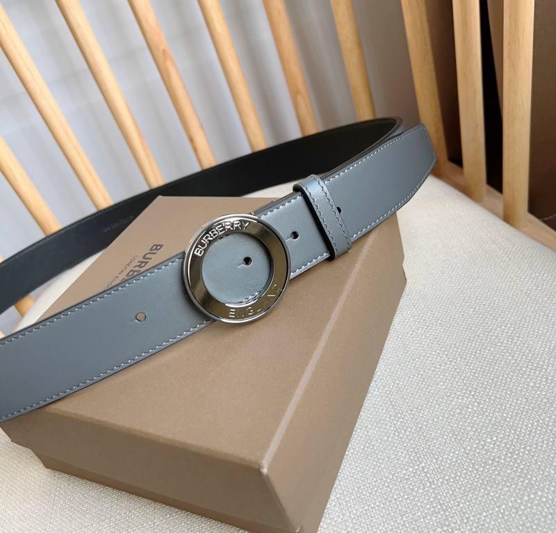 Burberry Leather Vintage Belt 'Grey' Banlieue91