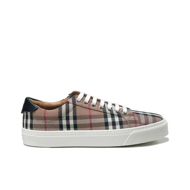 Burberry Check Print Low-Top Sneaker Dark Brown Banlieue91