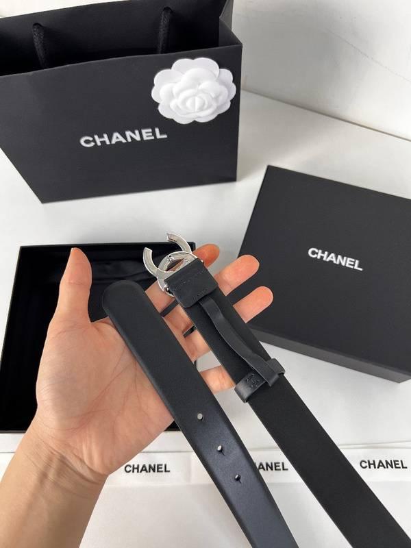 Chanel Leather Women’s Belt 'Black/Nickel' Banlieue91