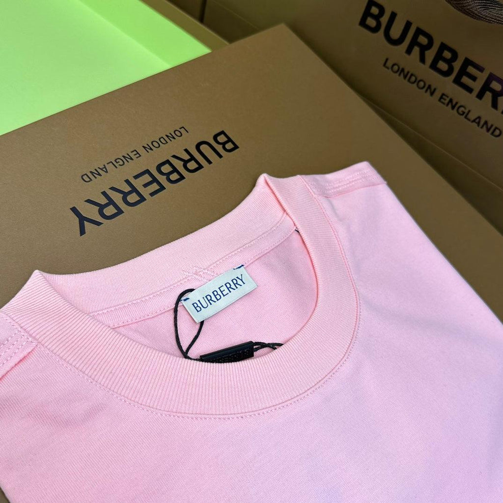 Burberry Pink T-Shirt Without Collar Banlieue91