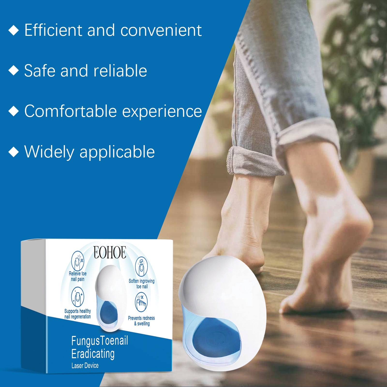 Toenail Care Hand Nail Cleaning Care Strong Gentle Repair Damaged Nails Care Device