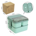 Sealed microwaveable double layer lunch box