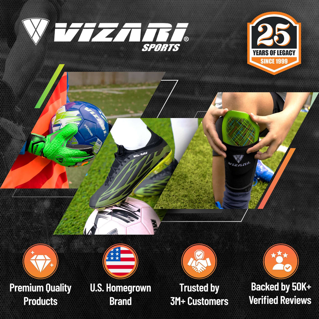 Junior Turf Soccer Shoes with Velcro – Blue Vizari Sports