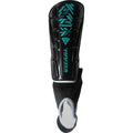 Malaga Soccer Shin Guard with Adjustable Straps-Black/Teal