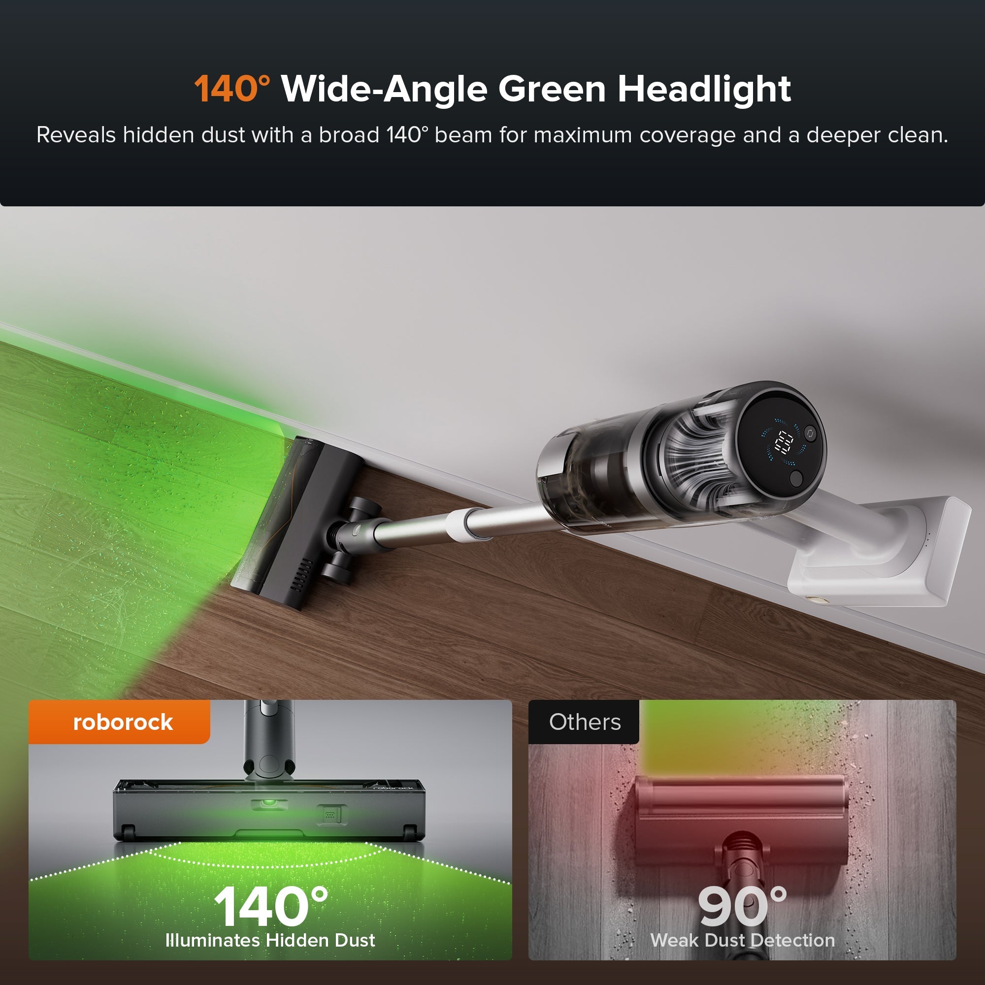 Roborock H60 Hub Pro Cordless Stick Vacuum Cleaner Roborock US Official Store