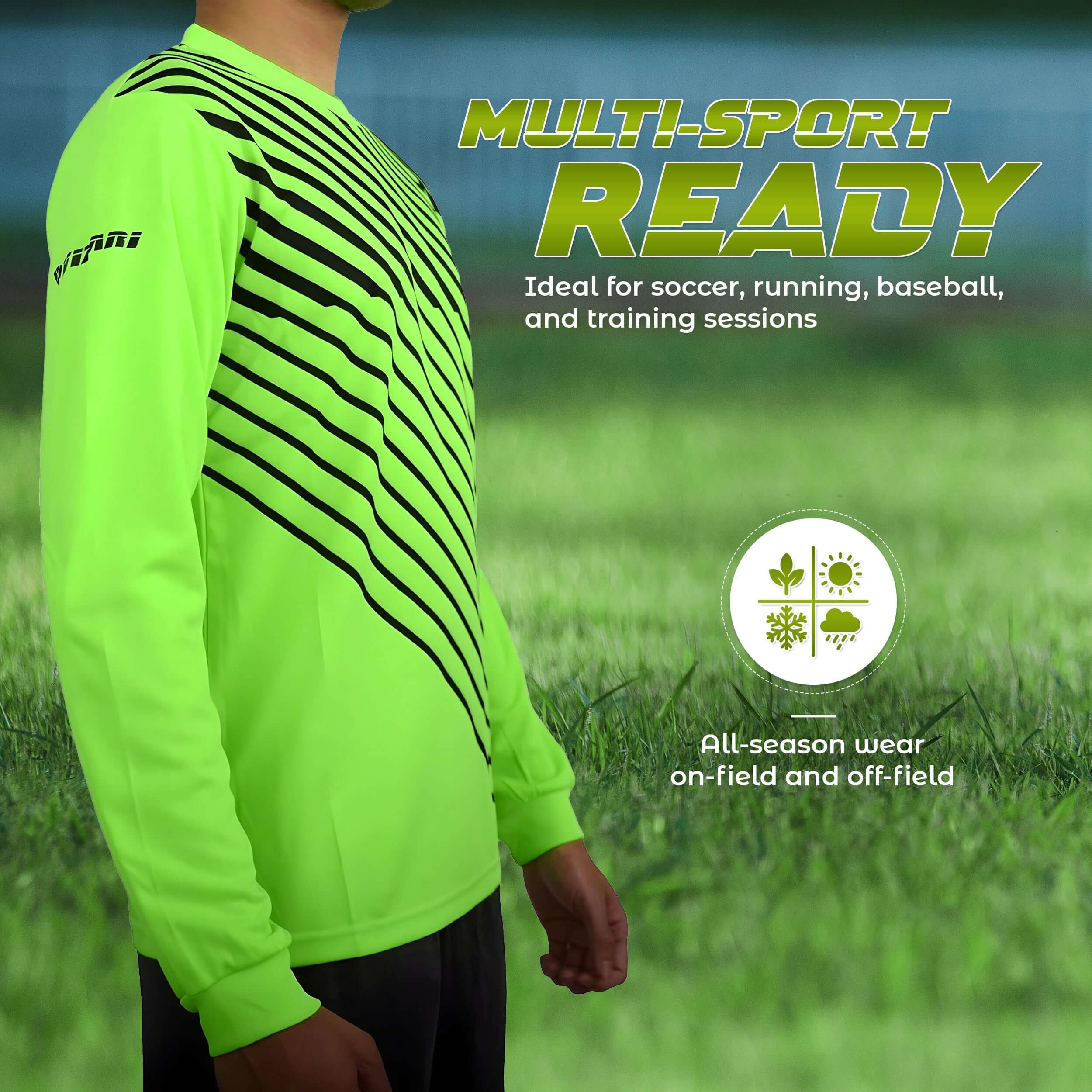 Arroyo Goalkeeping Jersey - Green/Black Vizari Sports