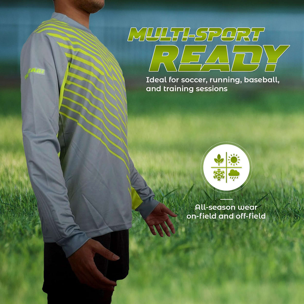 Arroyo Padded Goalkeeper Jersey – Grey/Yellow Vizari Sports