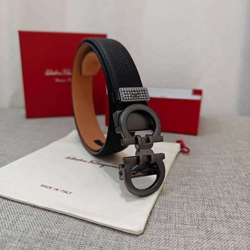 Salvatore Ferragamo Gancini Men's Belt 'Black' Banlieue91