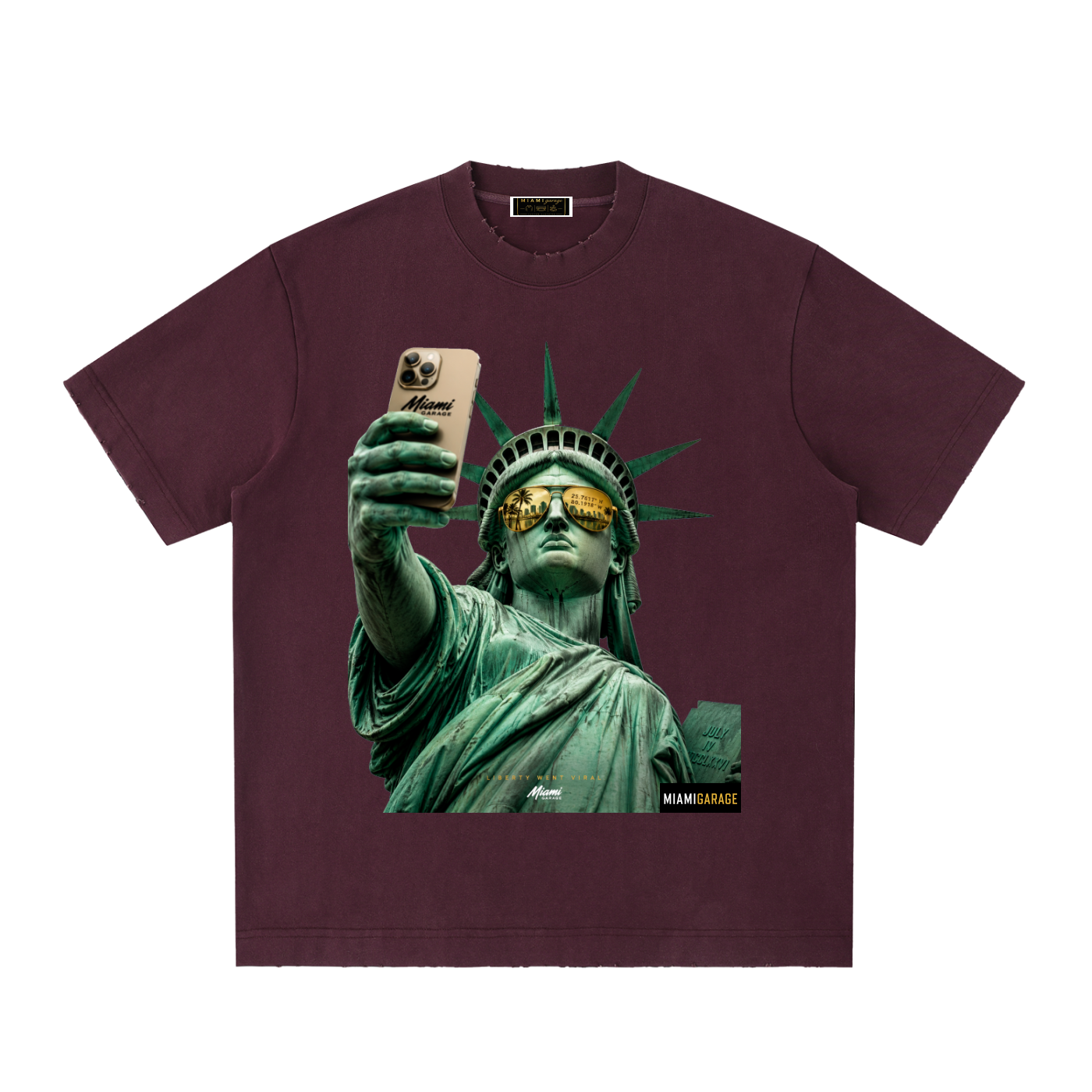 Heavyweight Vintage Washed Frayed T-Shirt