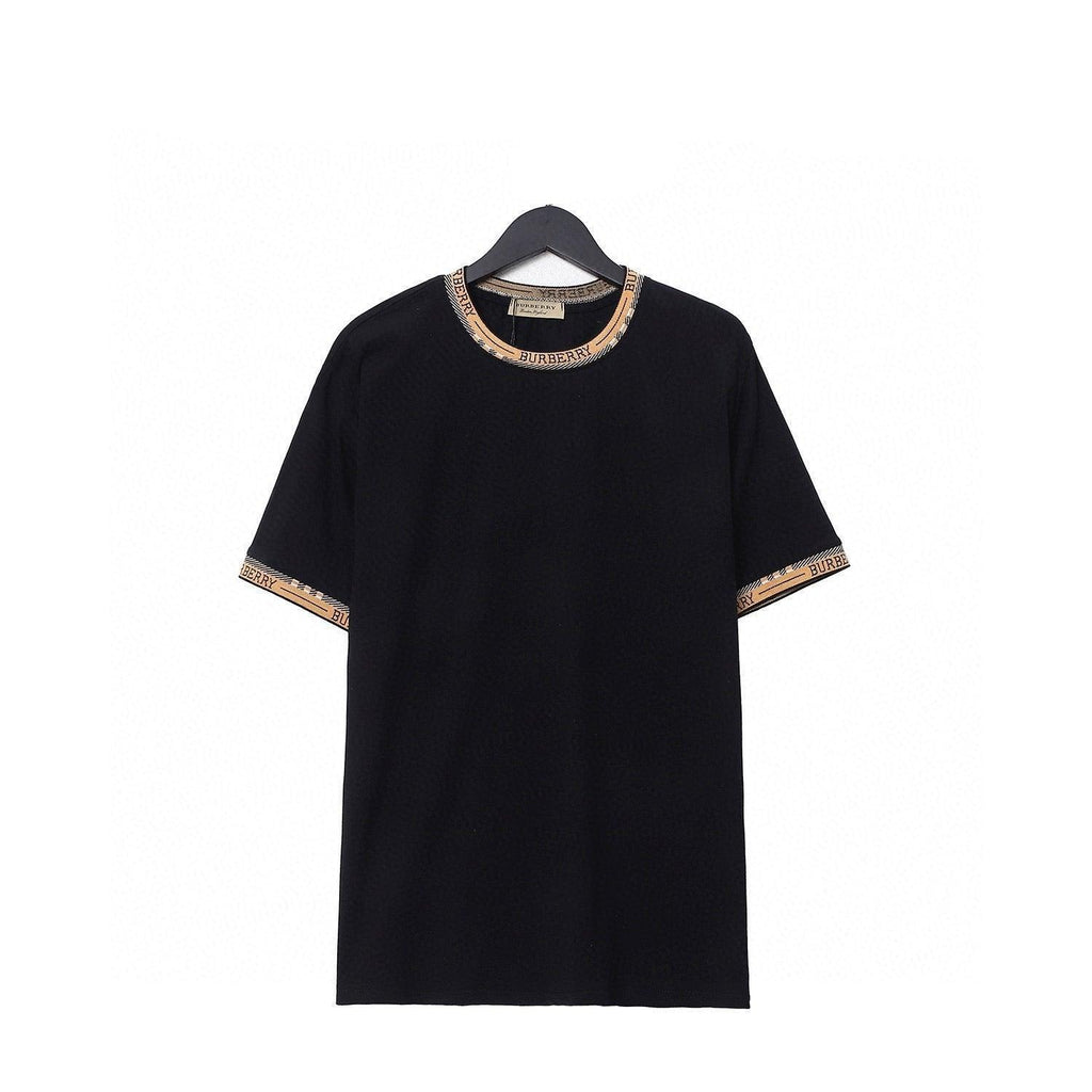 Burberry T-Shirt Without Collar 'Black & Beige' Banlieue91