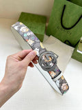 GUCCI Cartoon Print Logo Belt 'Multicolor' Banlieue91
