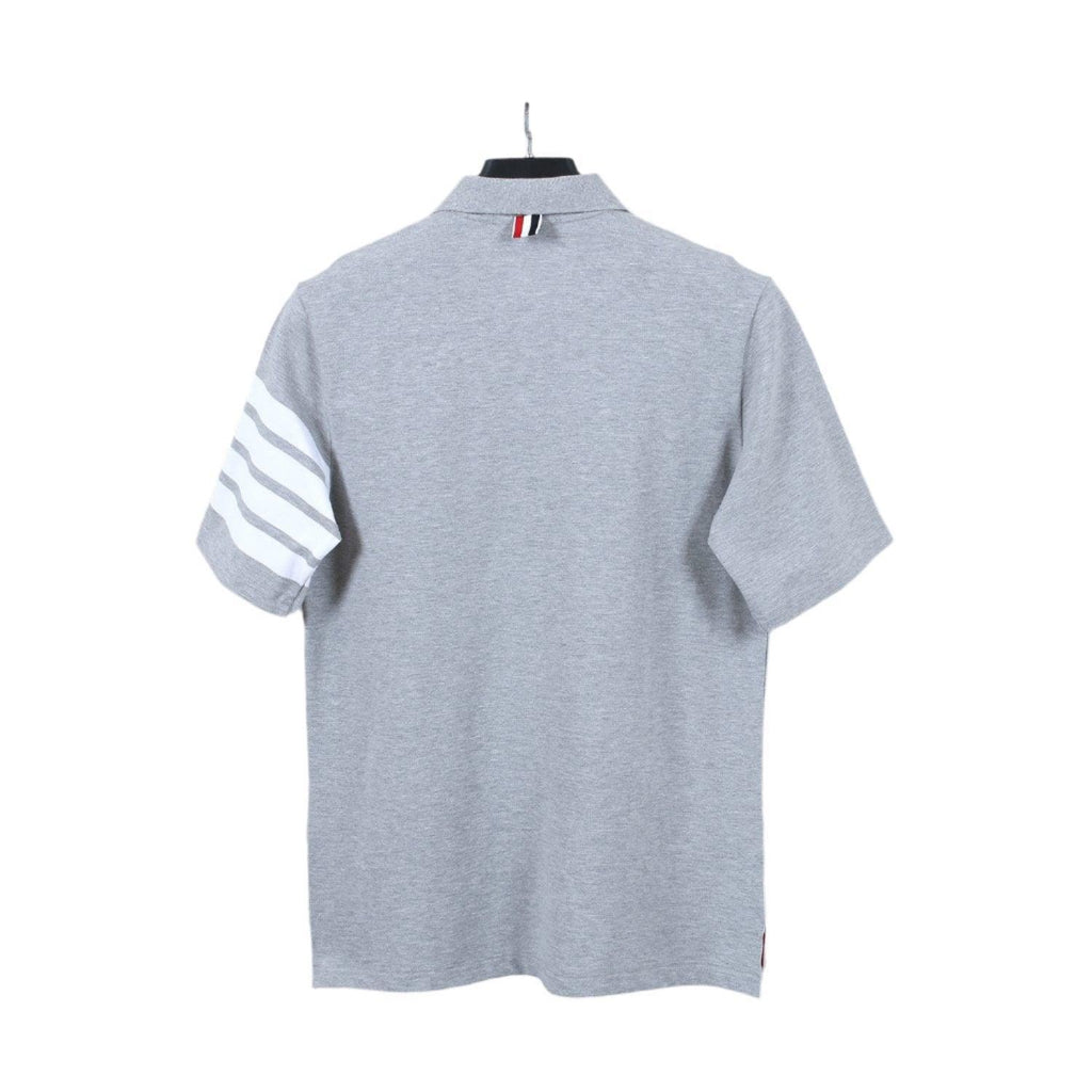 Thom Browne Grey T-Shirt with Collar Banlieue91