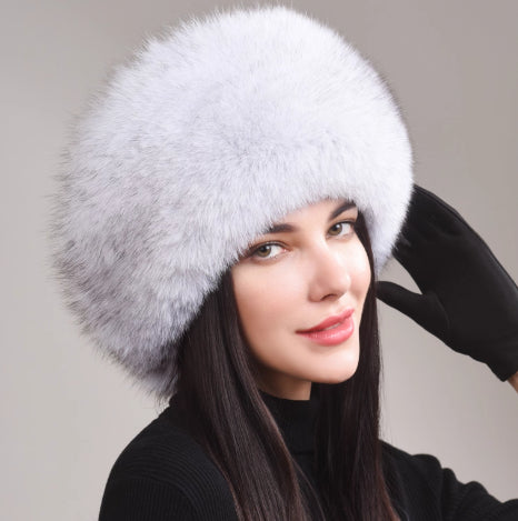 🧢 Women’s Winter Genuine Leather Ethnic Style Ear Protection Hat FitiqueFit