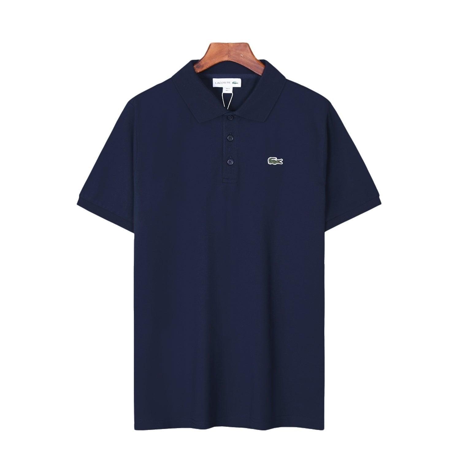 Lacoste Blue T-Shirt with Collar Banlieue91