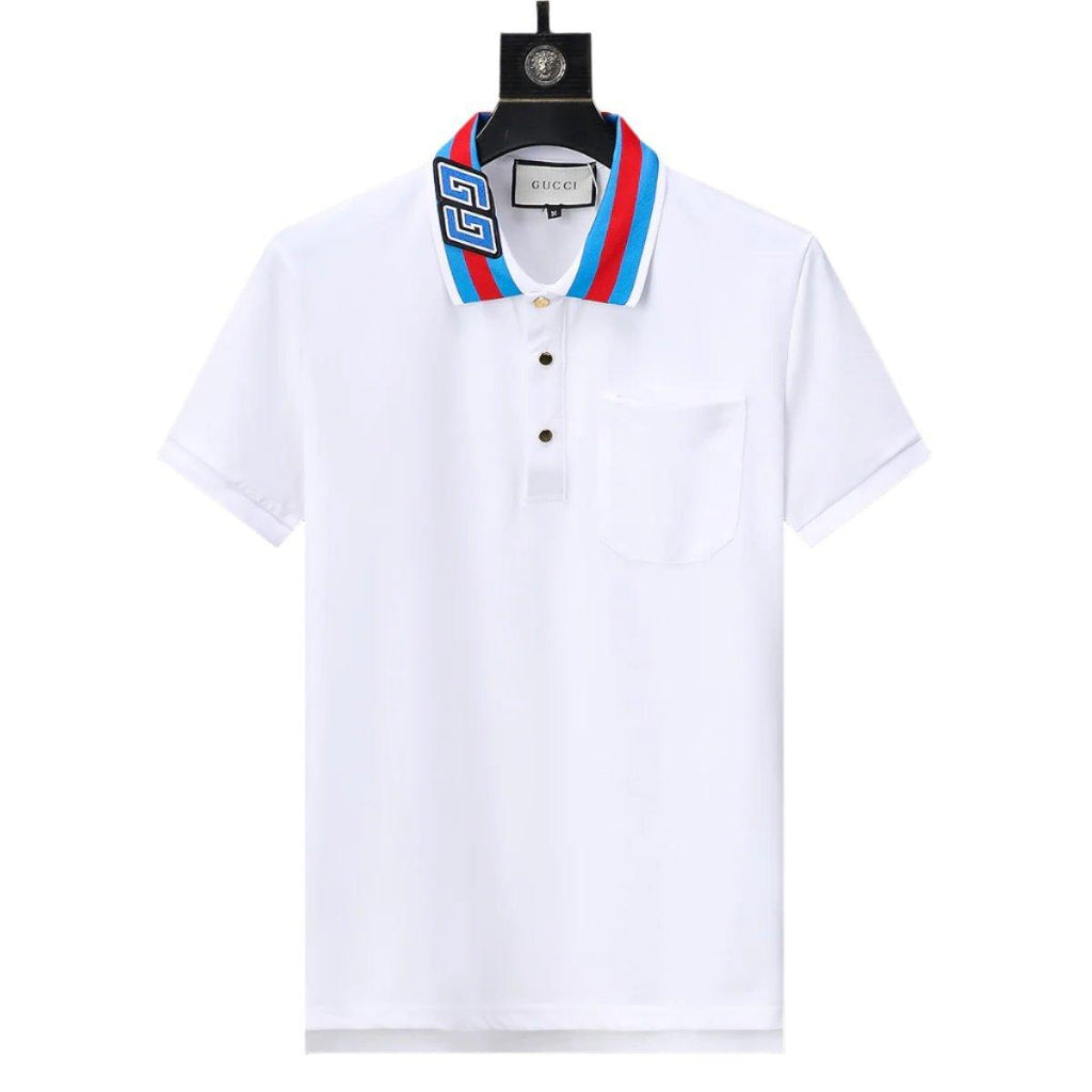 Gucci White T-shirt with a collar Banlieue91