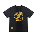 Amiri Faded Black T-Shirt Without Collar Banlieue91