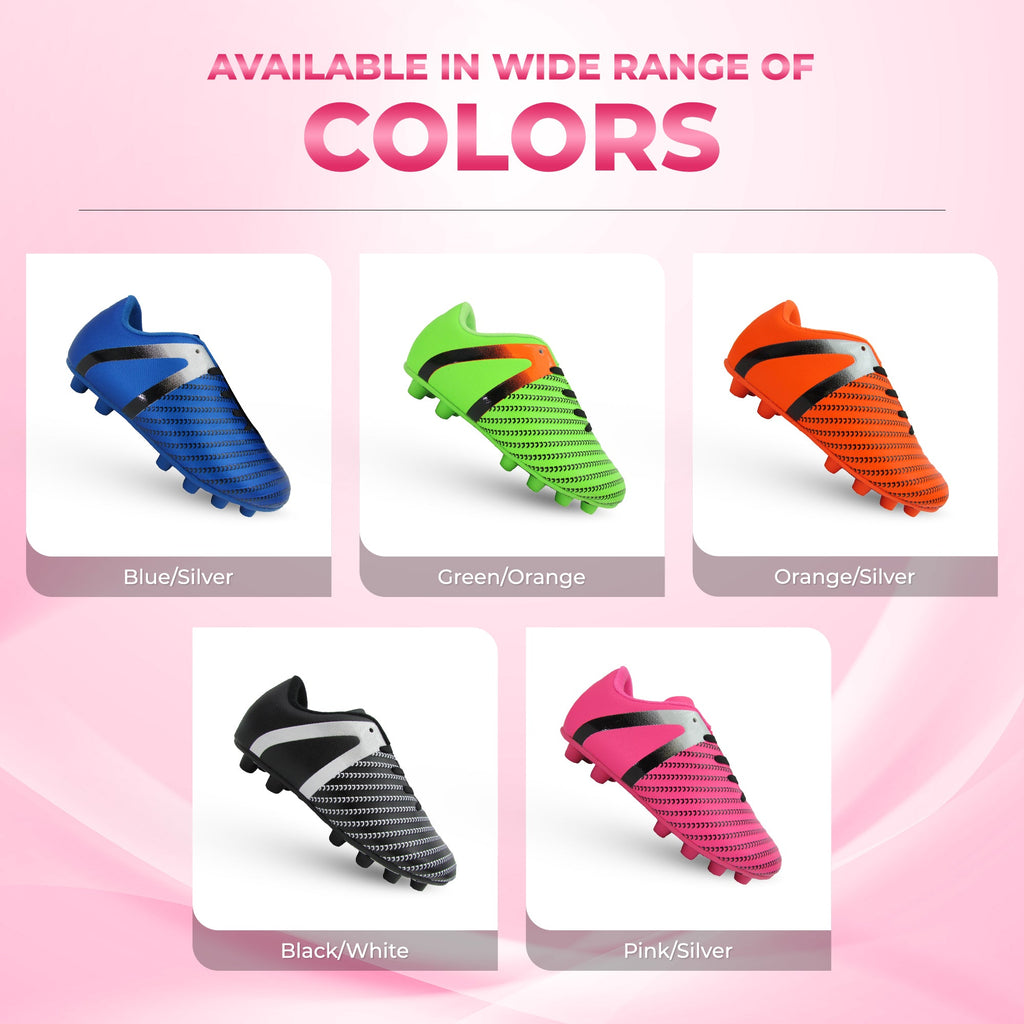 Vizari Impact Firm Ground Soccer Shoes – Pink/Silver Vizari Sports