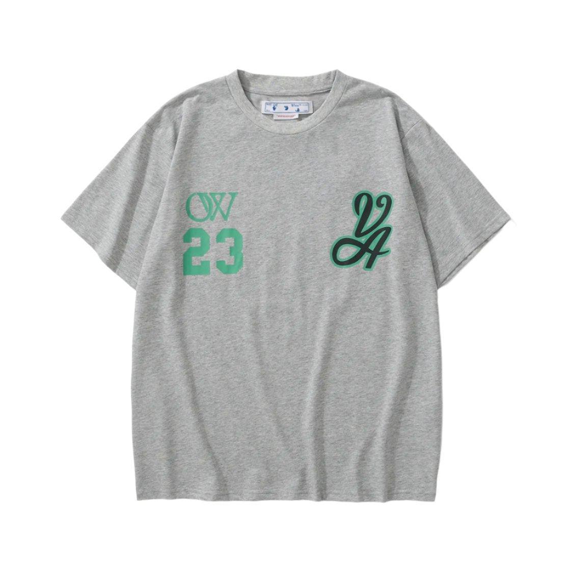 Off-White 23 T-Shirt Without Collar 'Grey' Banlieue91