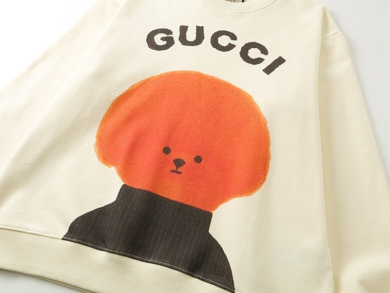 GUCCI Beige Cotton Jersey Sweatshirt New & Authentic Banlieue91