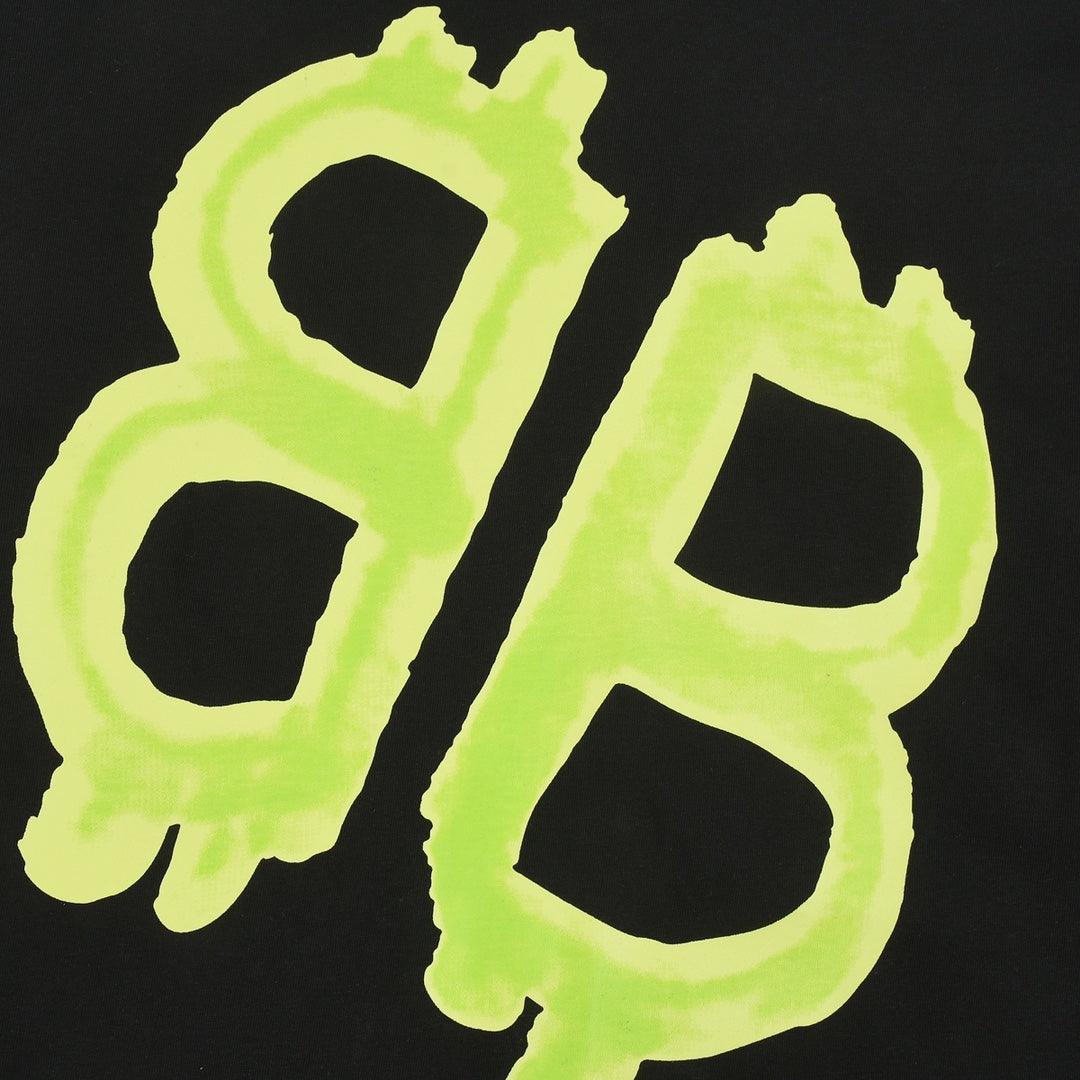 Balenciaga Black & Green T-Shirt Without Collar Banlieue91