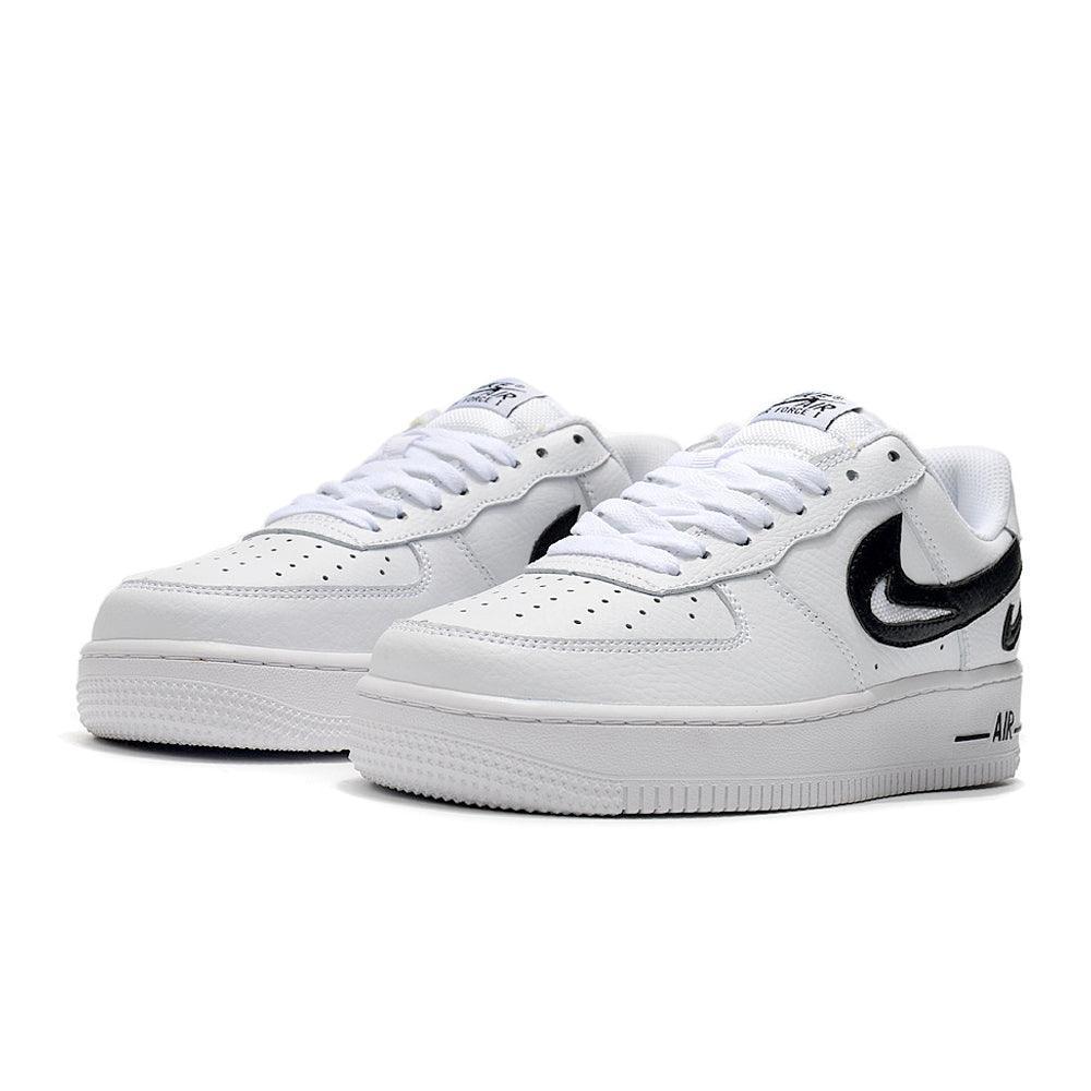Nike Air Force 1 Cut Out Swoosh White Black Banlieue91