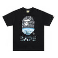 Bathing Ape Black T-Shirt without Collar Banlieue91