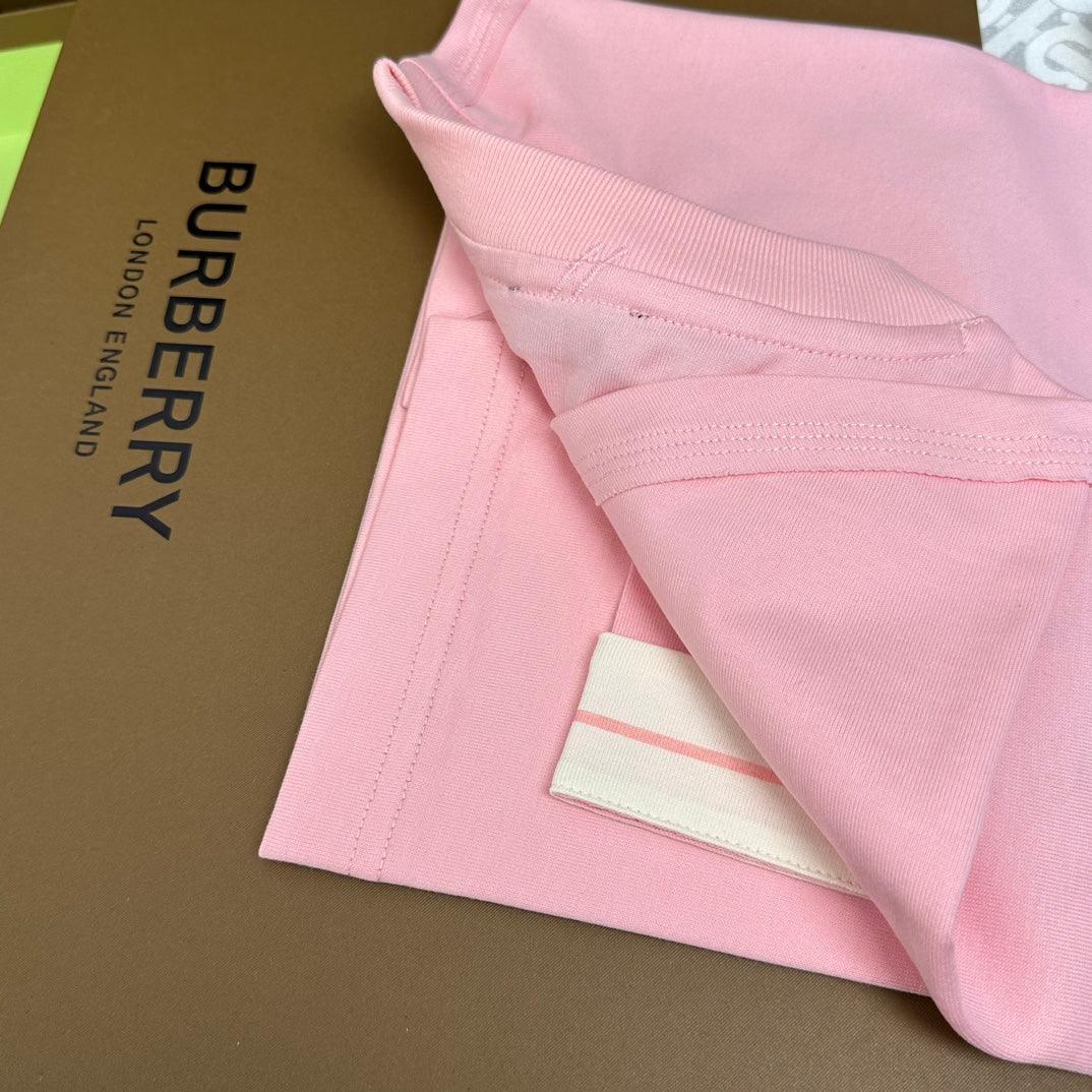 Burberry Pink T-Shirt Without Collar Banlieue91